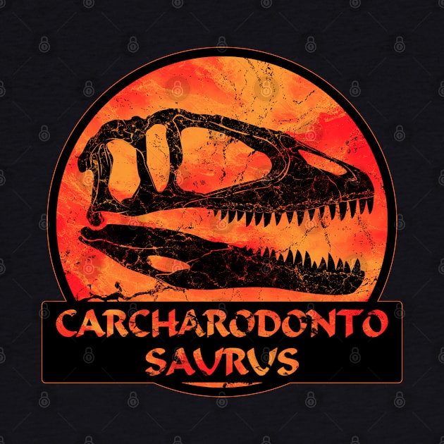 Carcharodontosaur Fossil by NicGrayTees